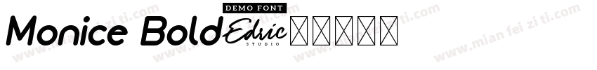 Monice Bold字体转换